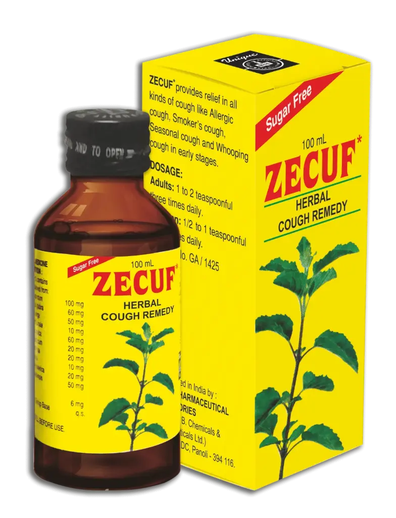 ZECUF HERBAL COUGH REMEDY (SUGAR FREE) 100ML