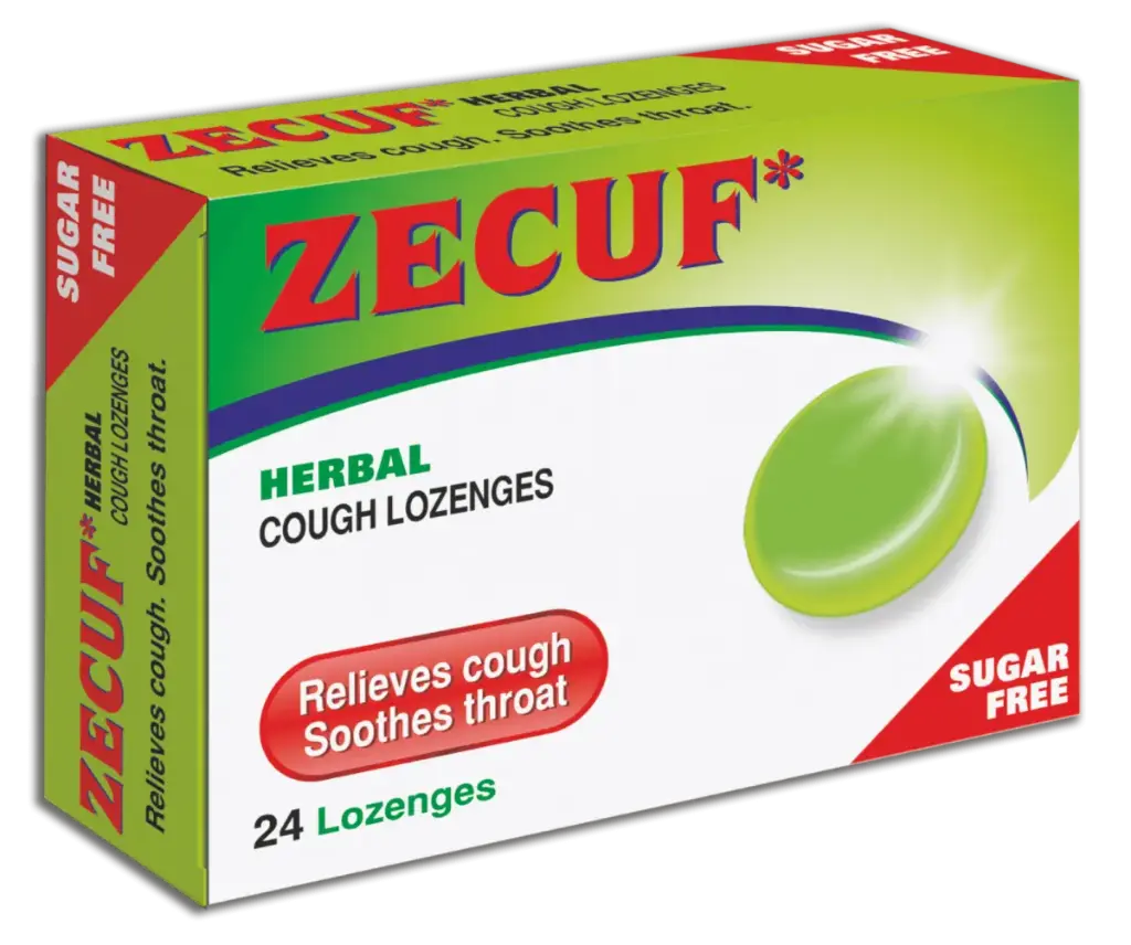 ZECUF HERBAL COUGH LOZENGES (SUGAR FREE) 20'S