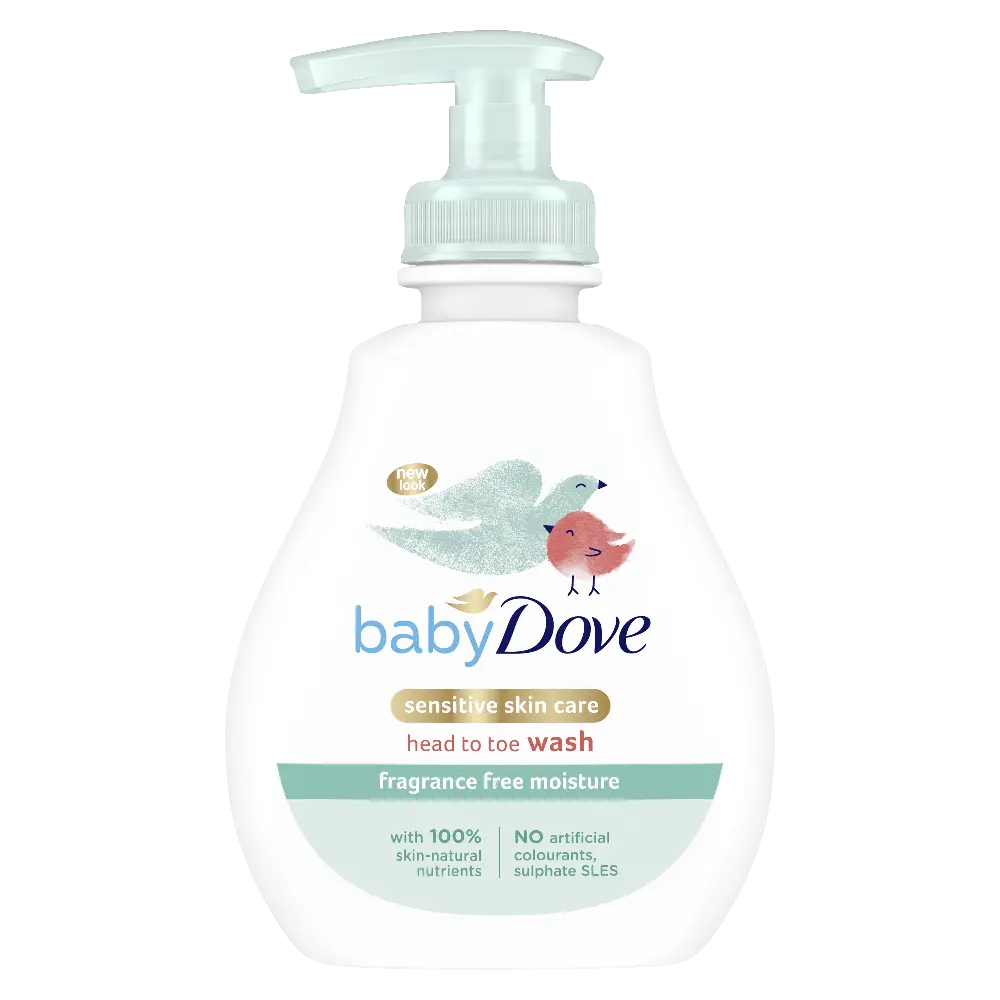 BABY DOVE Sensitive Moisture Head to Toe Wash (Fragrance-Free) 200ml