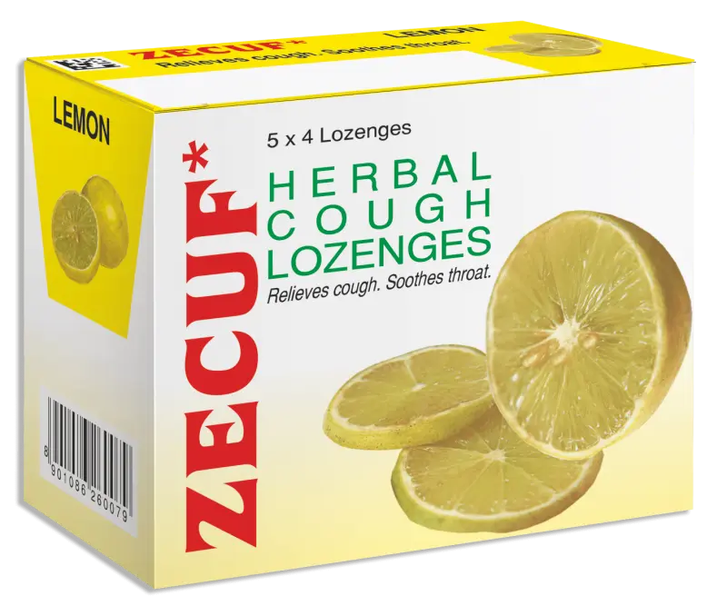 ZECUF Herbal Cough Lozenges (Lemon) 20's