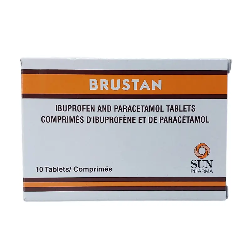 Ibuprofen & Paracetamol Tabs (BRUSTAN) 10's