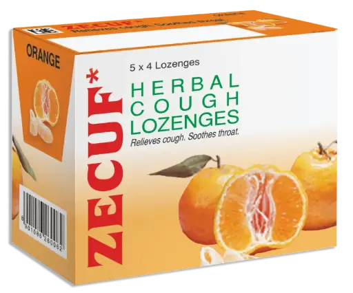[101274] ZECUF LOZENGES ORANGE 20'S