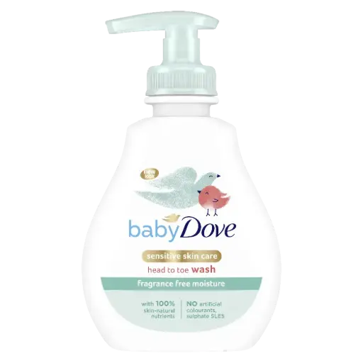 [101725] BABY DOVE Sensitive Moisture Head to Toe Wash (Fragrance-Free) 200ml