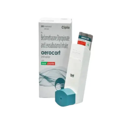 [100835] Beclomethasone Dipropionate & Levosalbutamol (AEROCORT) Inhaler 