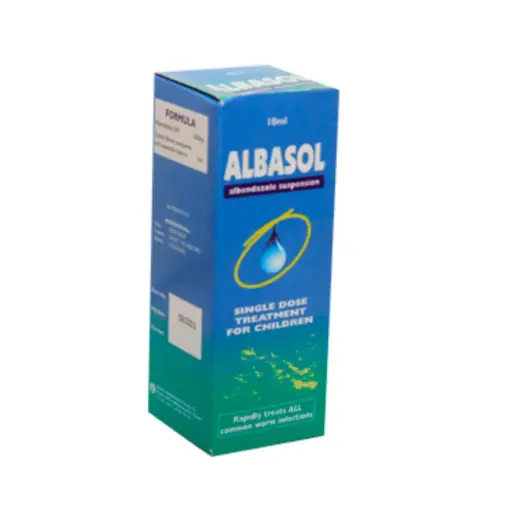 [100836] Albendazole Syrup 200mg/5ml (ALBASOL) 10ml