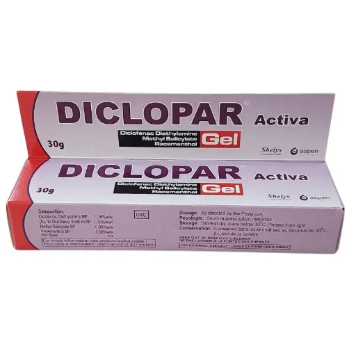 [100981] Diclofenac & Paracetamol (DICLOPAR ACTIVA) Gel 30g